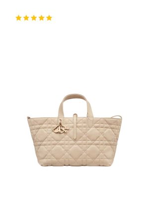 [TOP TIER] Dior Medium Dior Toujours Bag in Powder Beige Macrocannage Calfskin