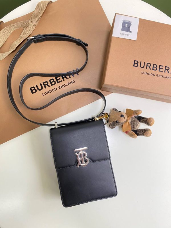 Burberry Robin Cross-Body Bag in Black Leather - Image 2