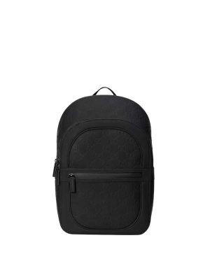 Gucci GG Backpack in Black GG Rubber-Effect Leather