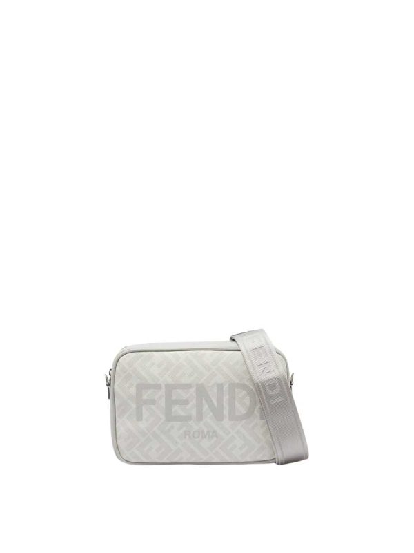 Fendi Camera Case White Light FF Fabric Bag