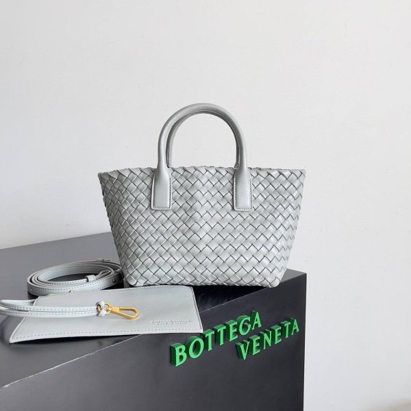 Bottega Veneta Mini Cabat in Agate Grey - Image 2