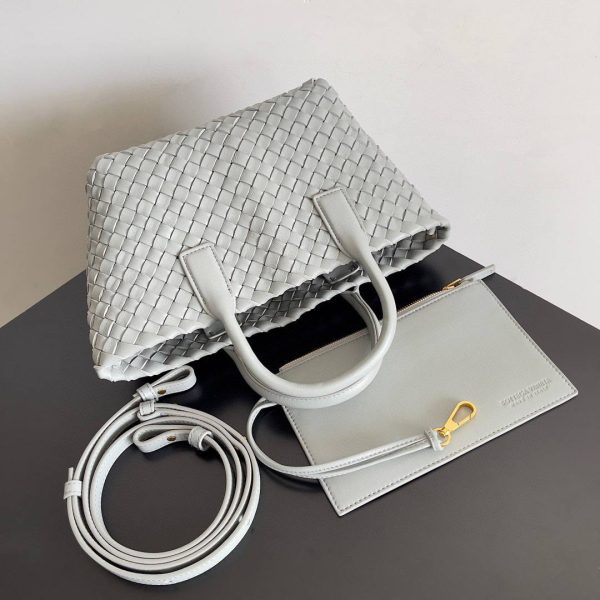 Bottega Veneta Mini Cabat in Agate Grey - Image 3