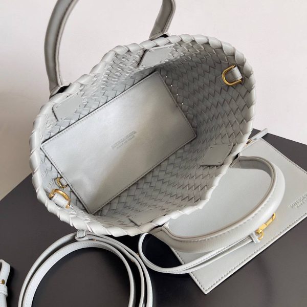 Bottega Veneta Mini Cabat in Agate Grey - Image 6